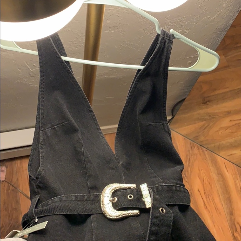 ASOS Black Denim Jumpsuit